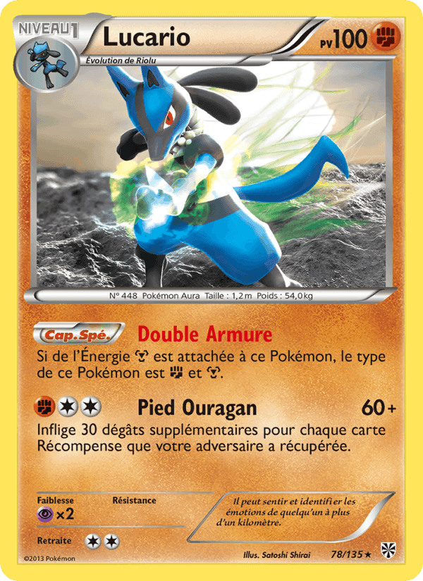 Lucario, carte 78 de Tempète Plasma