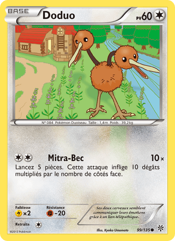 Doduo, carte 99 de Tempète Plasma