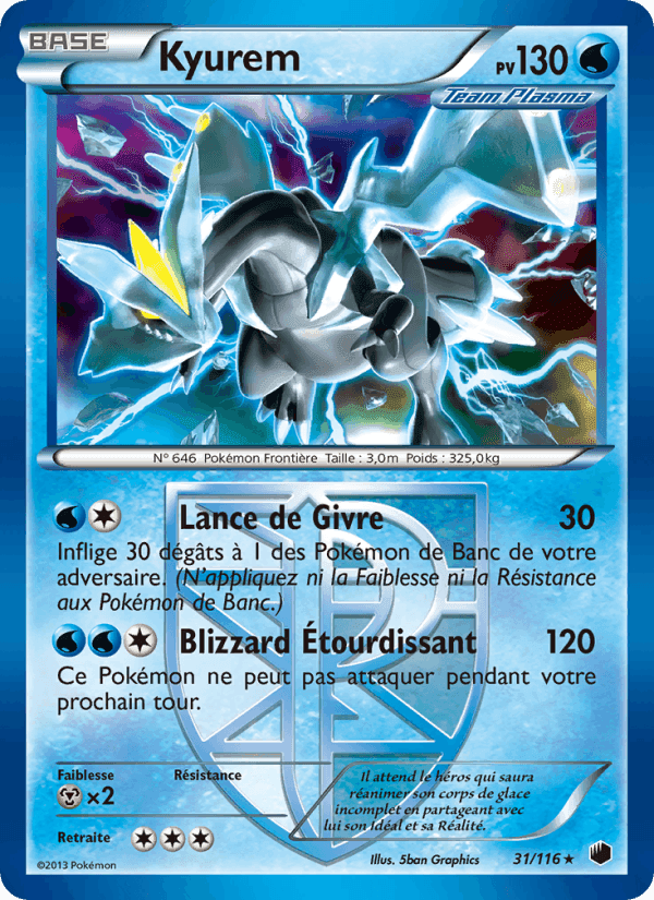 Kyurem, carte 31 de Glaciation Plasma