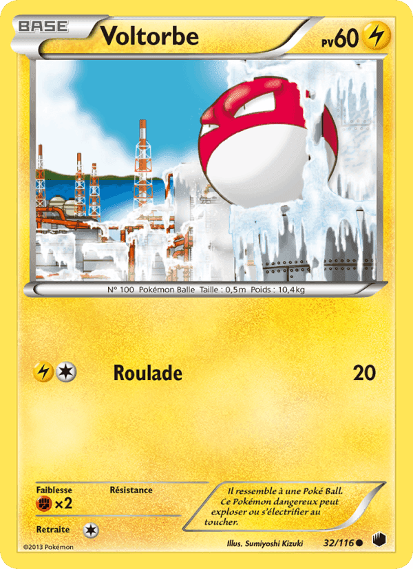 Voltorbe, carta 32 di Glaciation Plasma