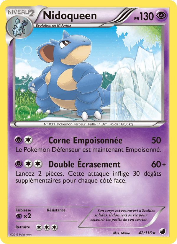 Nidoqueen, carte 42 de Glaciation Plasma