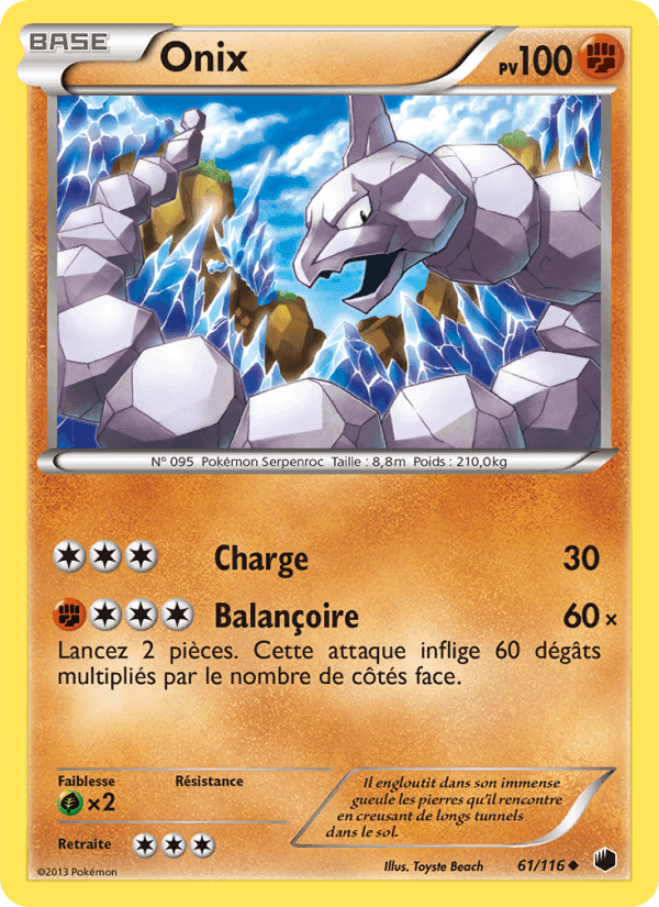Onix, carte 61 de Glaciation Plasma