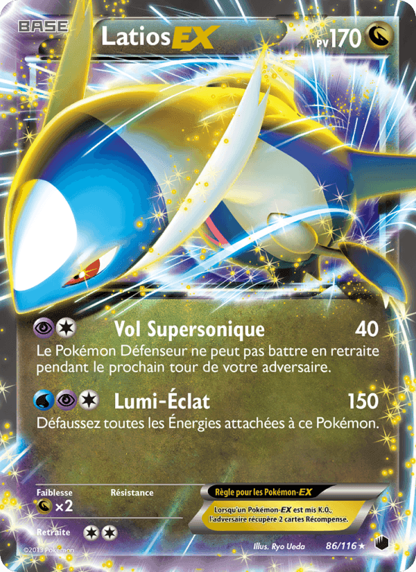 Latios-EX, carta 86 de Glaciation Plasma