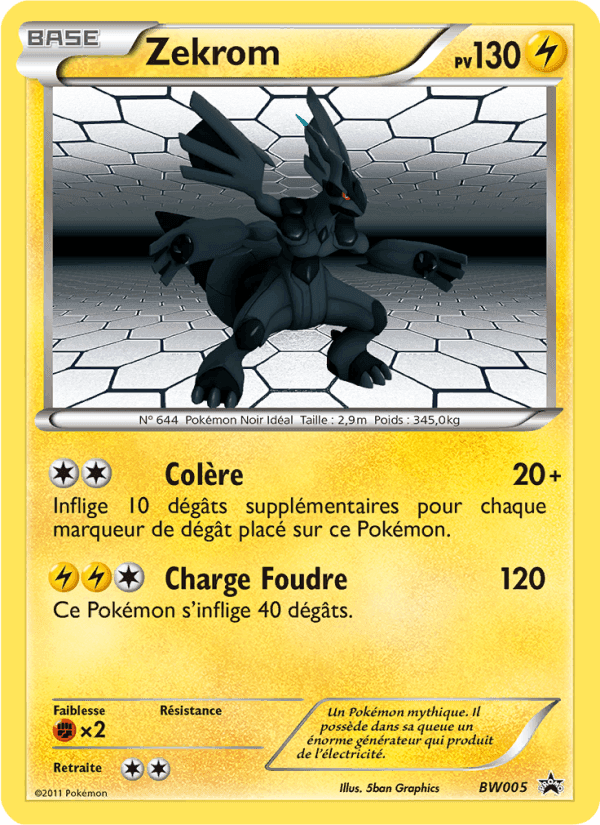 Zekrom, carte BW05 de Promo BW