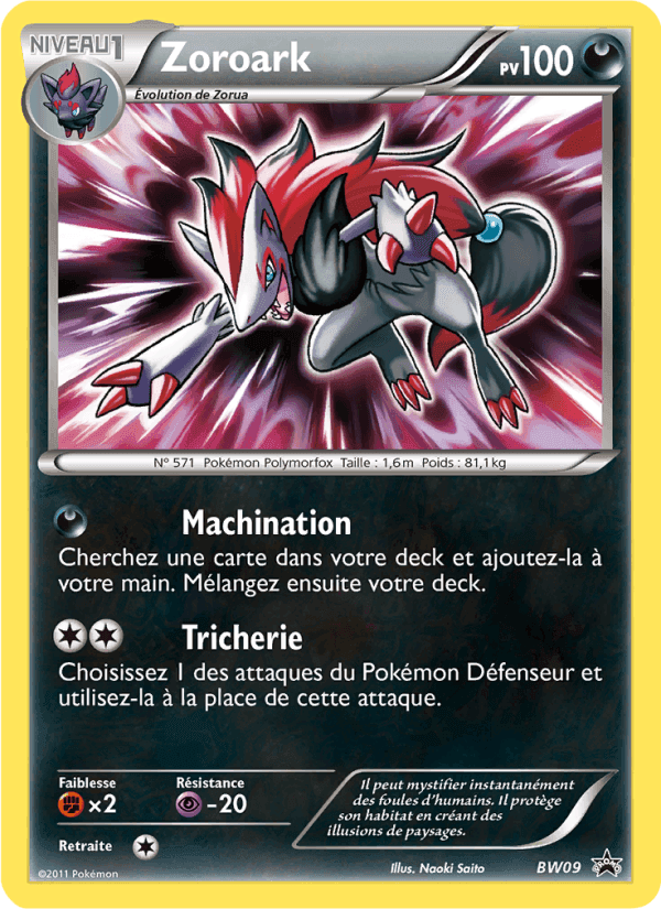 Zoroark, carte BW09 de Promo BW