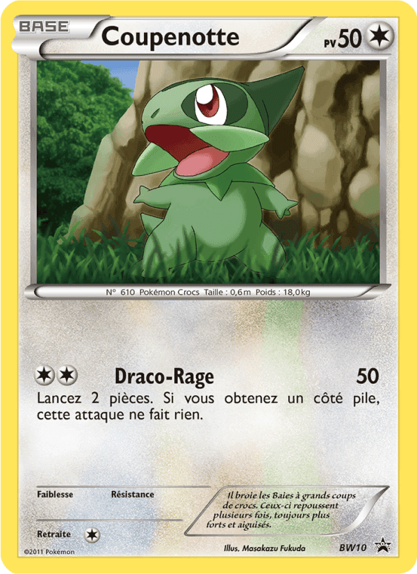 Coupenotte, carta BW10 di Promo BW