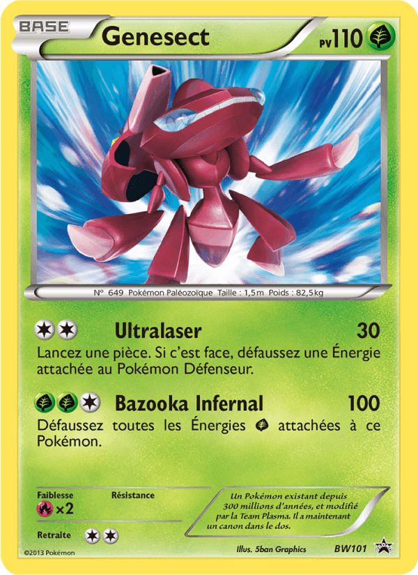 Genesect, carte BW101 de Promo BW