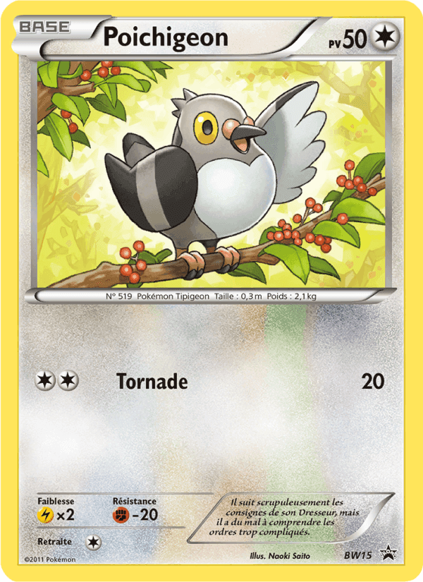 Poichigeon, carte BW15 de Promo BW
