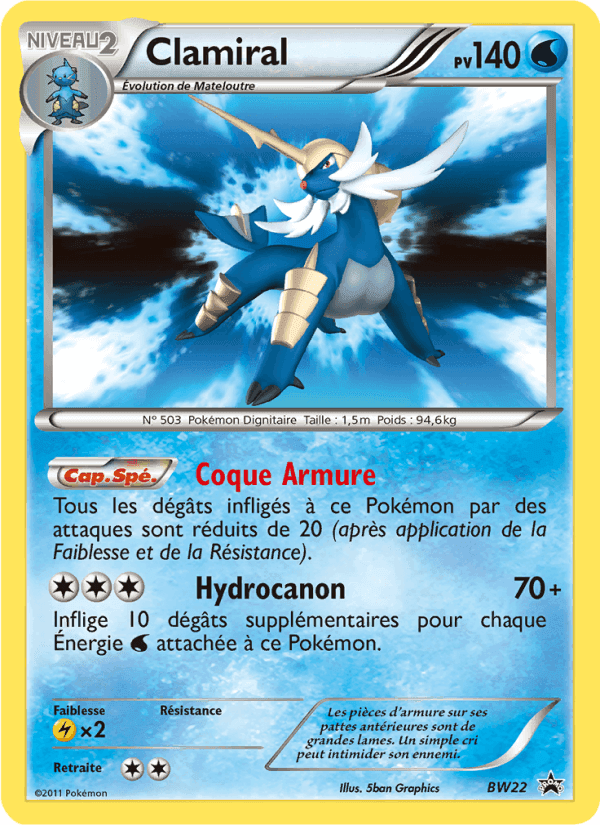 Clamiral, carte BW22 de Promo BW