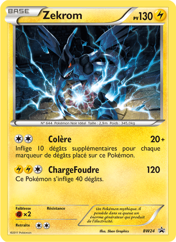 Zekrom, carte BW24 de Promo BW