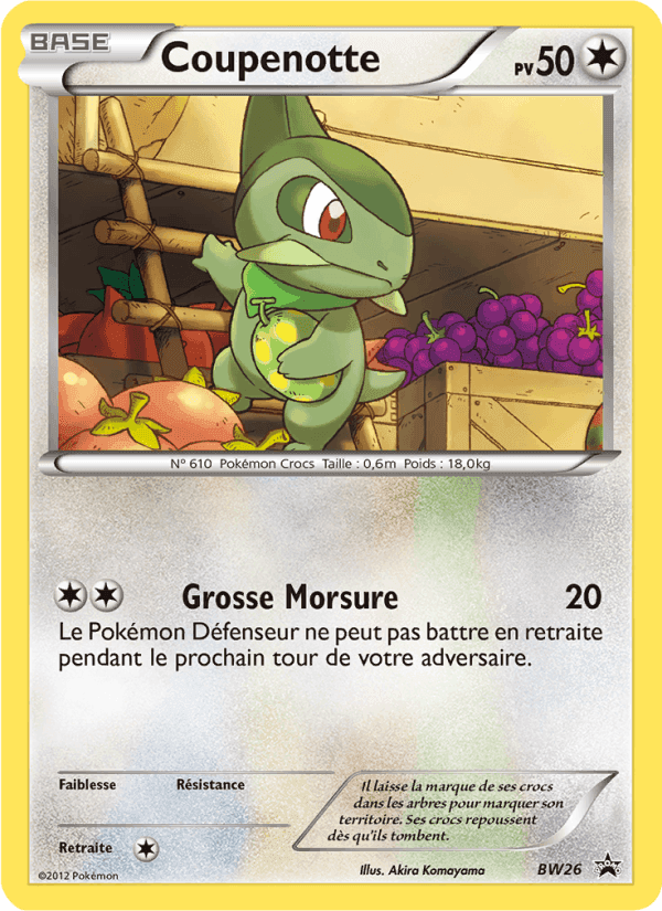 Coupenotte, carte BW26 de Promo BW