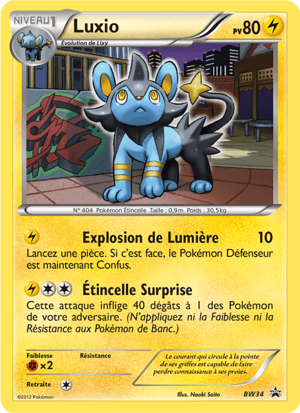 Luxio, carta BW34 di Promo BW