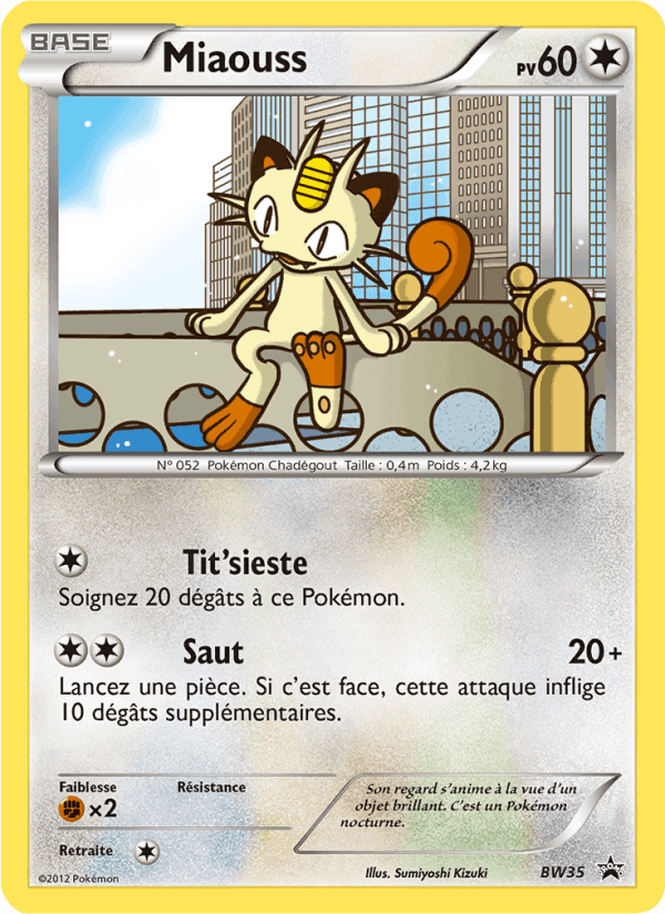 Miaouss, carta BW35 de Promo BW
