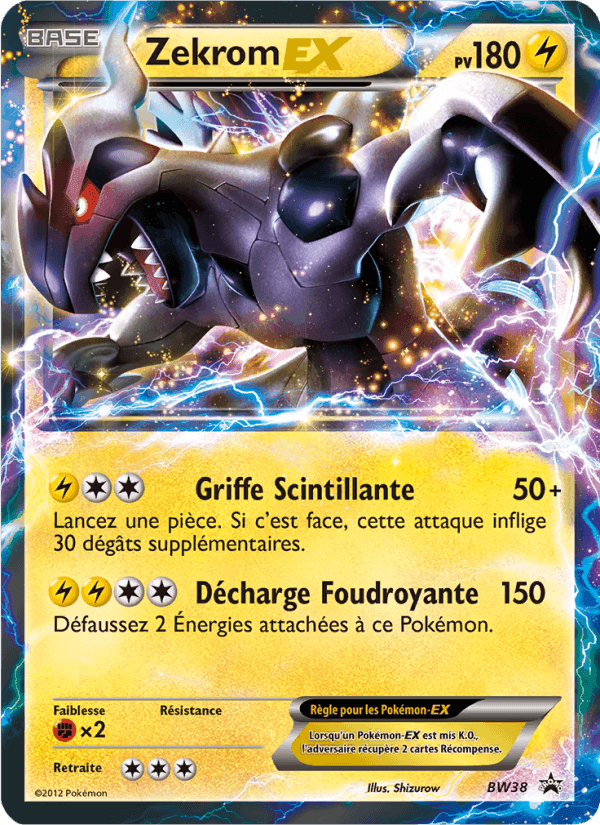 Zekrom ex, carte BW38 de Promo BW