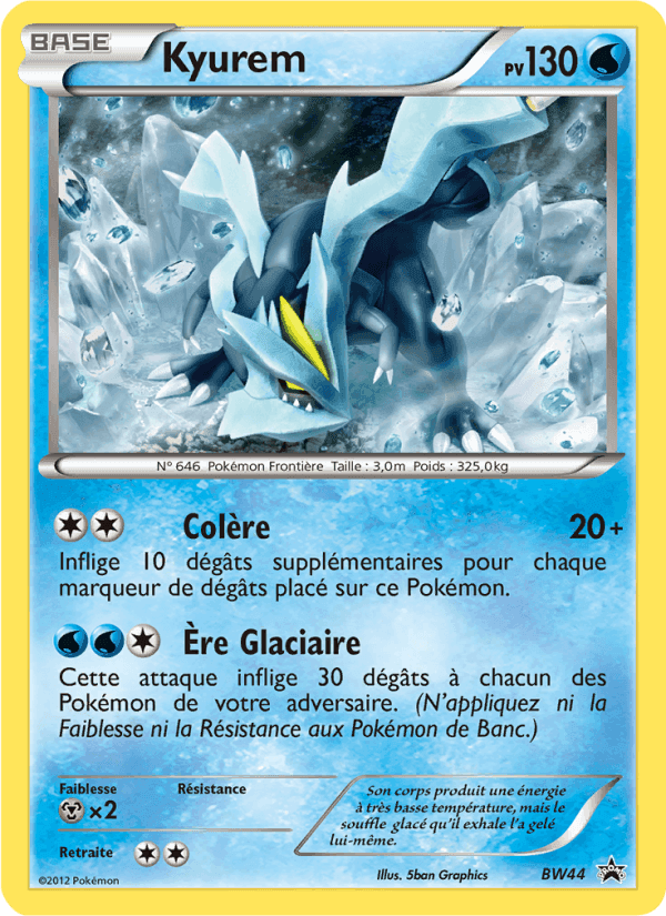 Kyurem, carte BW44 de Promo BW