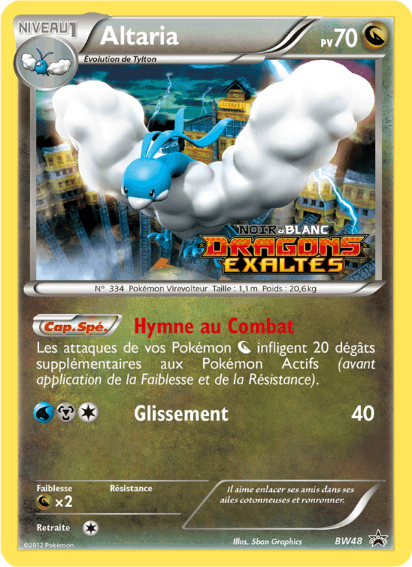 Altaria, carte BW48 de Promo BW
