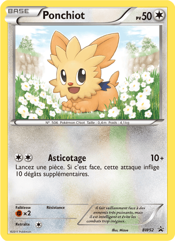 Ponchiot, carte BW52 de Promo BW