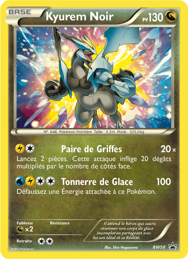 Kyurem Noir, carta BW58 di Promo BW