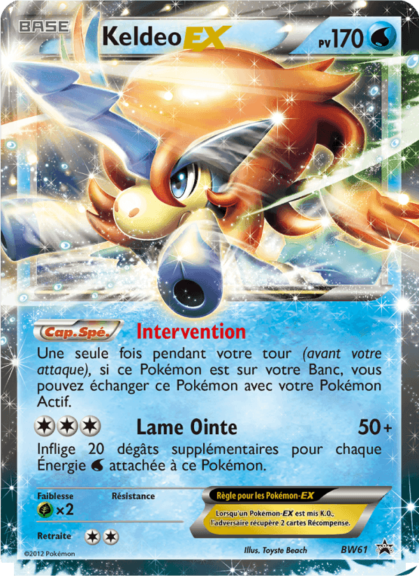 Keldeo ex, carte BW61 de Promo BW