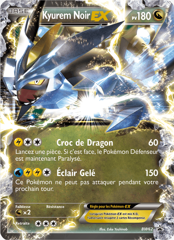 Kyurem Noir ex, carte BW62 de Promo BW