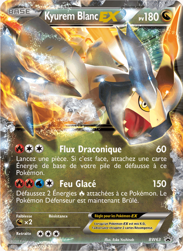 Kyurem Blanc ex, carte BW63 de Promo BW
