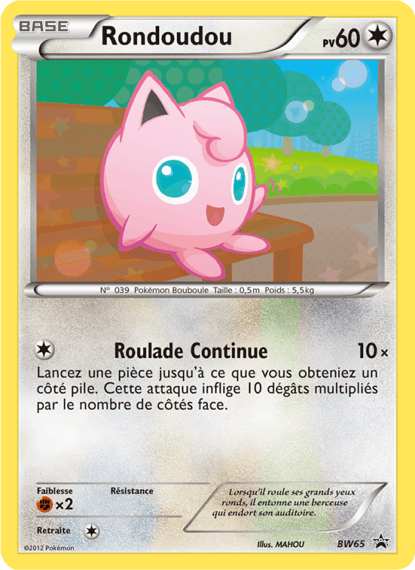 Rondoudou, carte BW65 de Promo BW