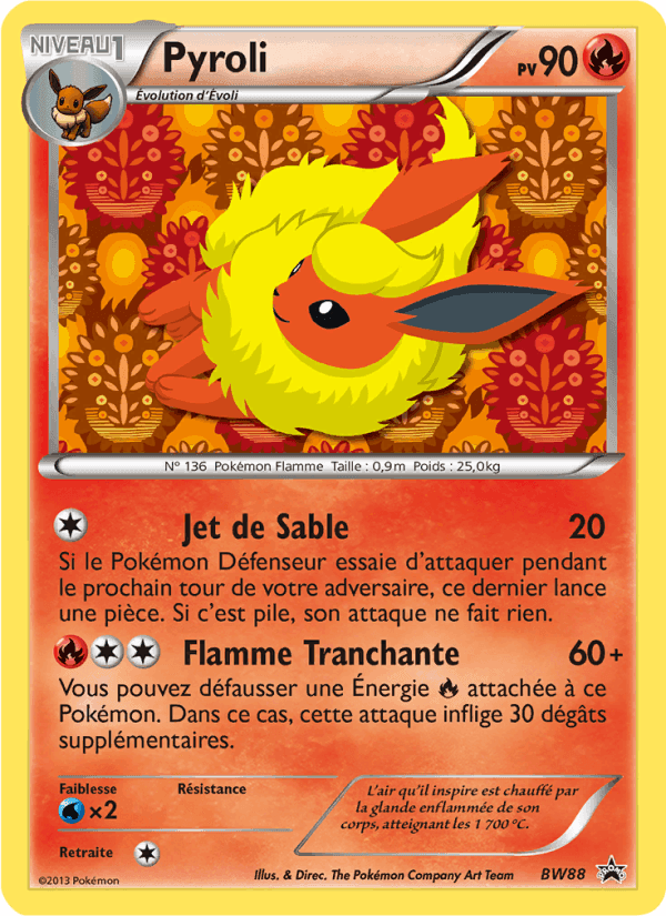 Pyroli, carte BW88 de Promo BW
