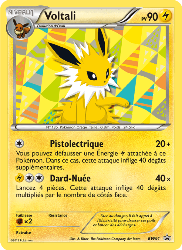 Voltali, card BW91 from Promo BW