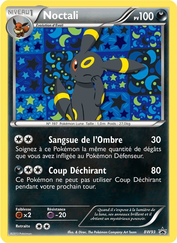 Noctali, carte BW93 de Promo BW