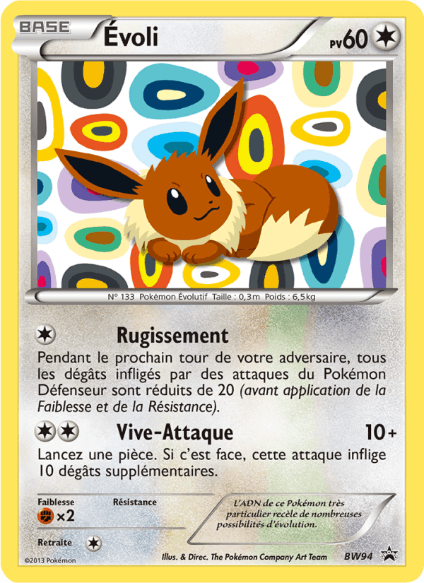 Évoli, carte BW94 de Promo BW