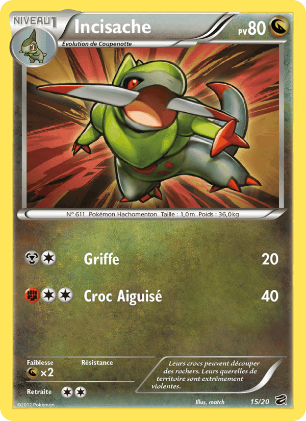 Incisache, carte 15 de Coffre des Dragons
