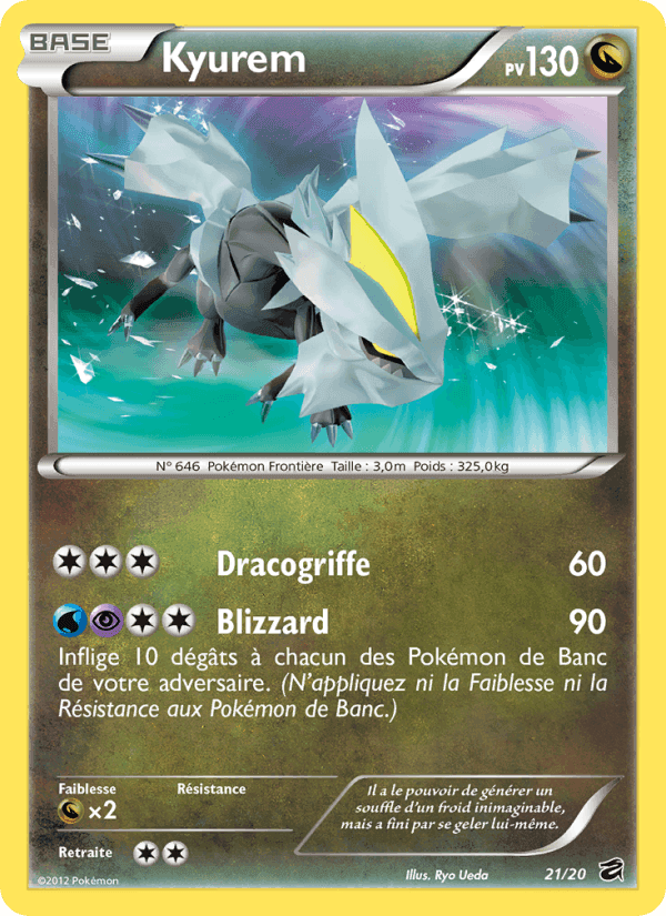 Kyurem, carte 21 de Coffre des Dragons