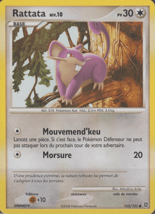 Rattata, carte 103 de Merveilles Secrètes