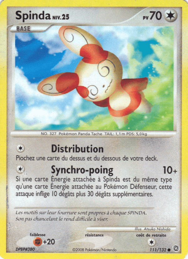 Spinda, carta 111 di Merveilles Secrètes