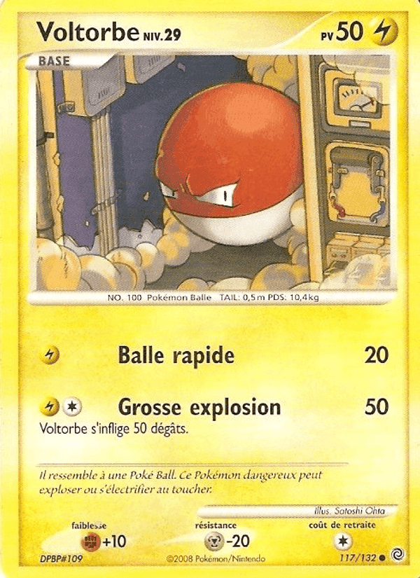 Voltorbe, carte 117 de Merveilles Secrètes