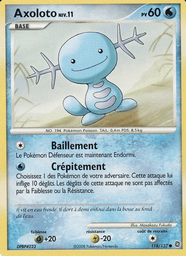 Axoloto, carte 118 de Merveilles Secrètes