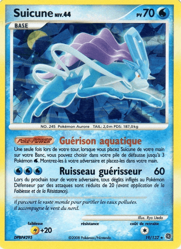 Suicune, carta 19 di Merveilles Secrètes