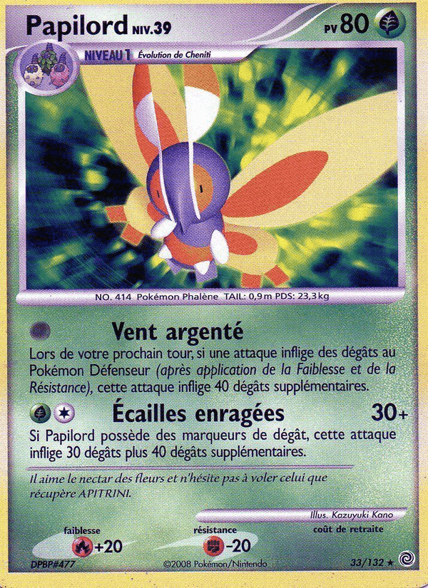 Papilord, carte 33 de Merveilles Secrètes