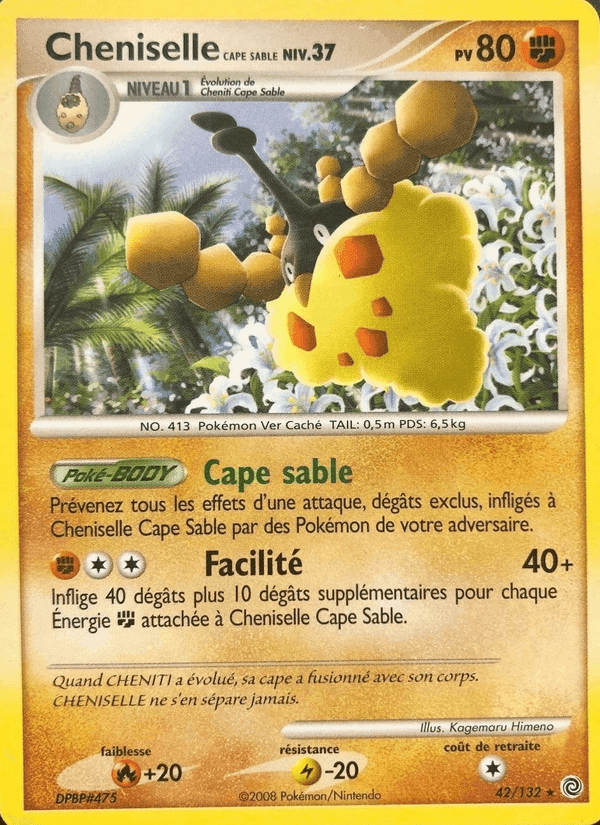 Cheniselle Cape Sable, carte 42 de Merveilles Secrètes
