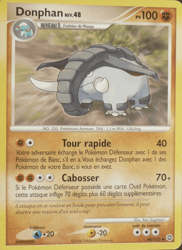 Donphan, carta 48 di Merveilles Secrètes