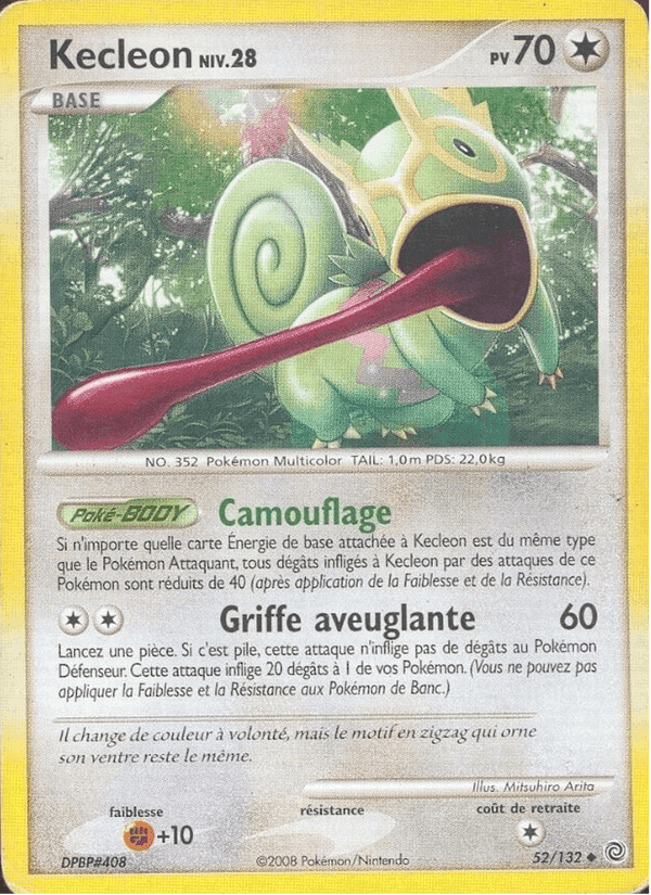 Kecleon, carte 52 de Merveilles Secrètes
