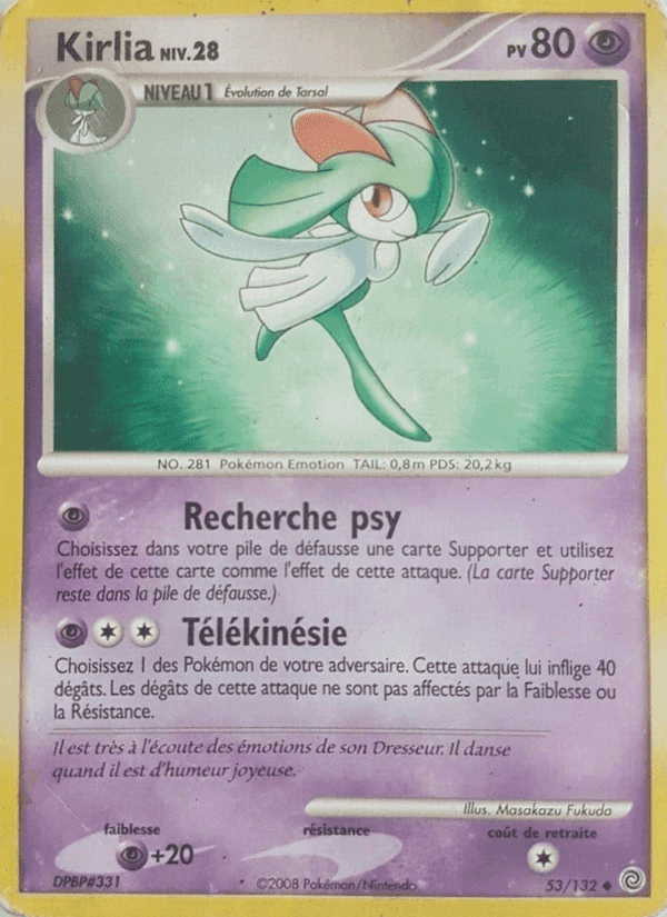 Kirlia, carte 53 de Merveilles Secrètes