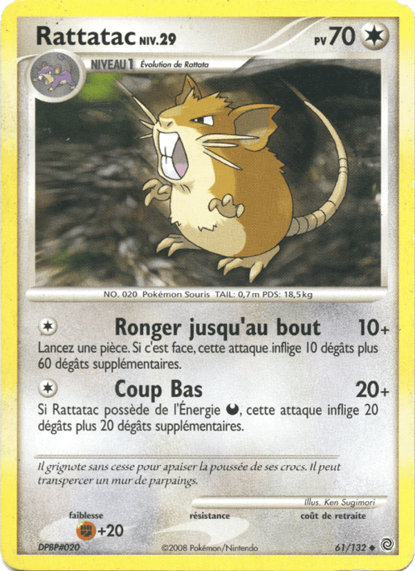 Rattatac, carte 61 de Merveilles Secrètes