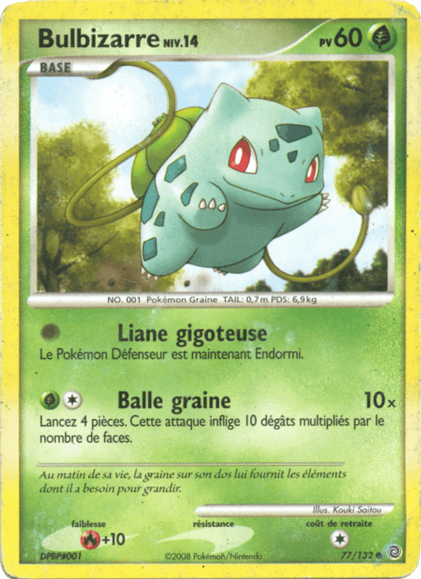 Bulbizarre, carte 77 de Merveilles Secrètes