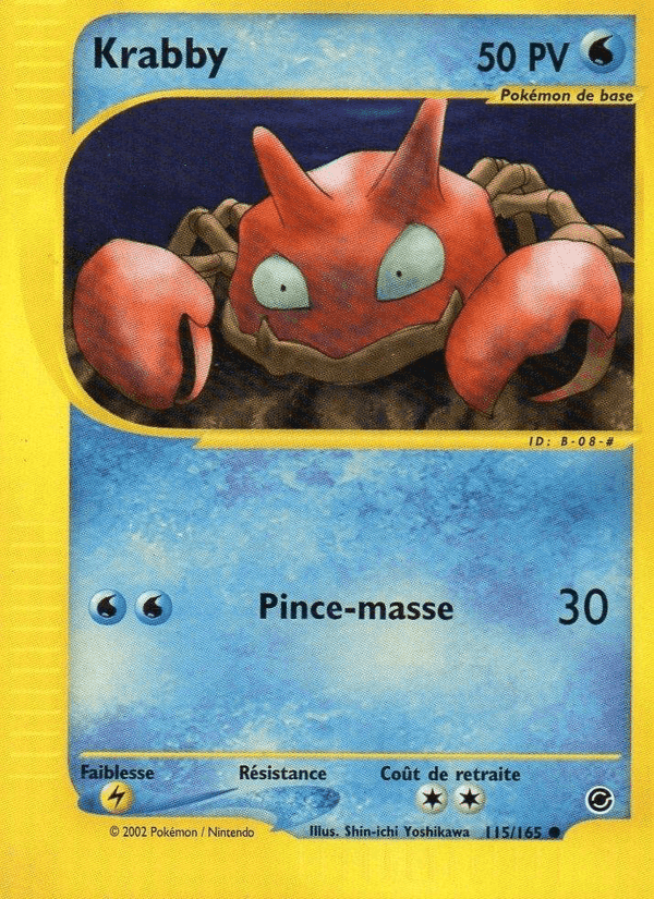 Krabby, card 115 from Expedition
