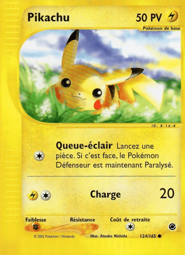 Pikachu, carte 124 de Expedition