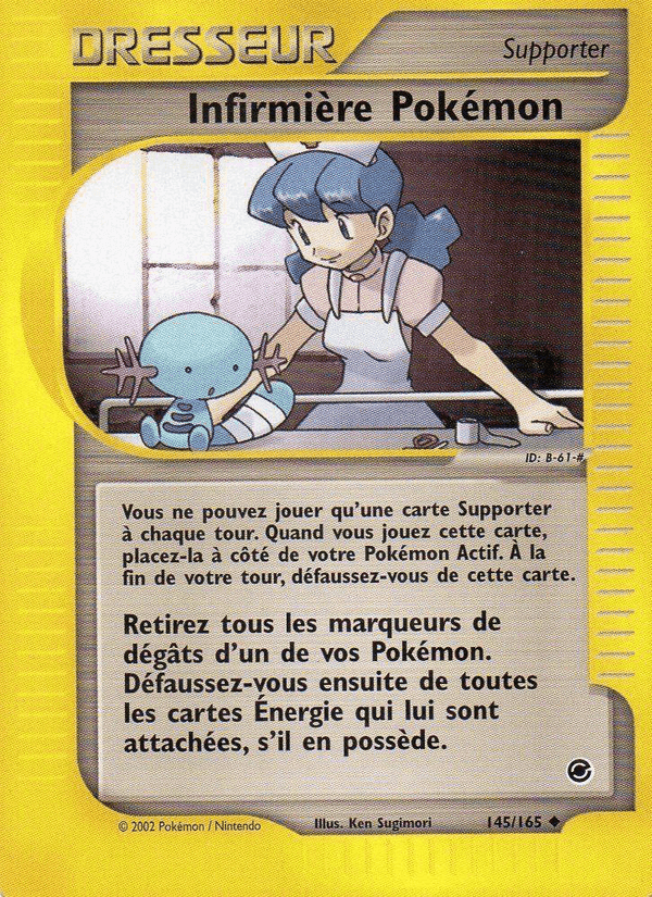 Infirmière Pokémon, card 145 from Expedition