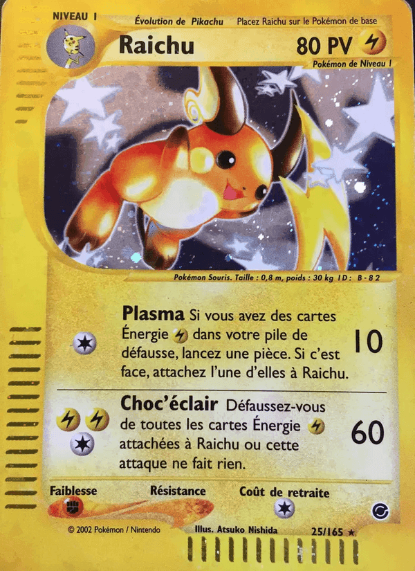 Raichu, carte 25 de Expedition
