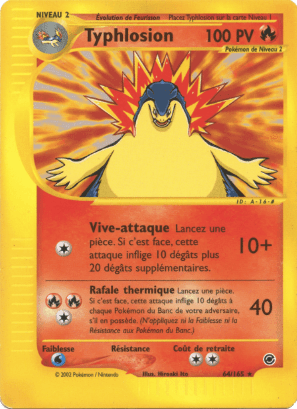 Typhlosion, carte 64 de Expedition