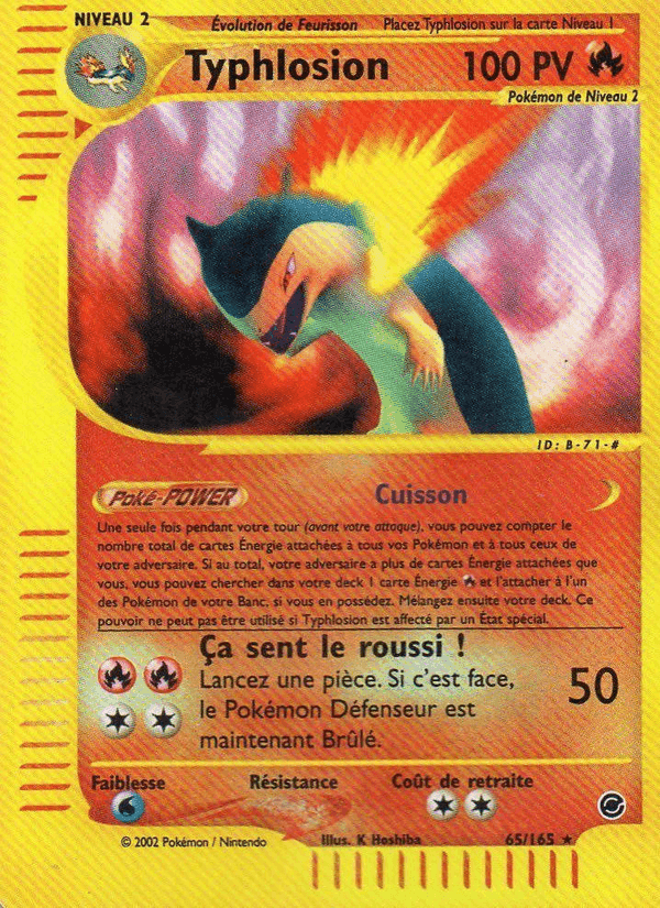 Typhlosion, carte 65 de Expedition